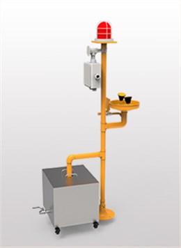 加强防腐立式ABS声光报警洗眼器BH32-1011